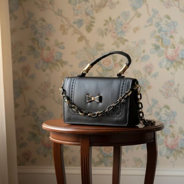 women stylish handbag with chain strap